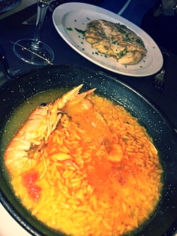 Paella and Tortilla in Venta El Buscon